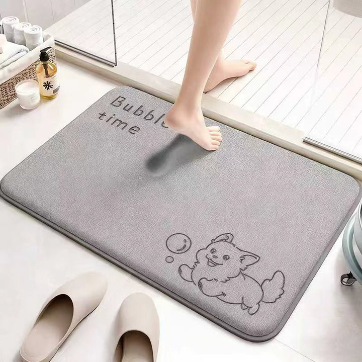 Absorbent Cartoon-Themed Bath Mat Kalsten