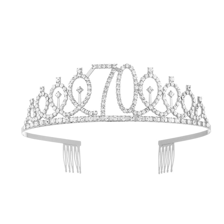Women's Crystal-Embellished Tiara with Elegant Design Kalsten