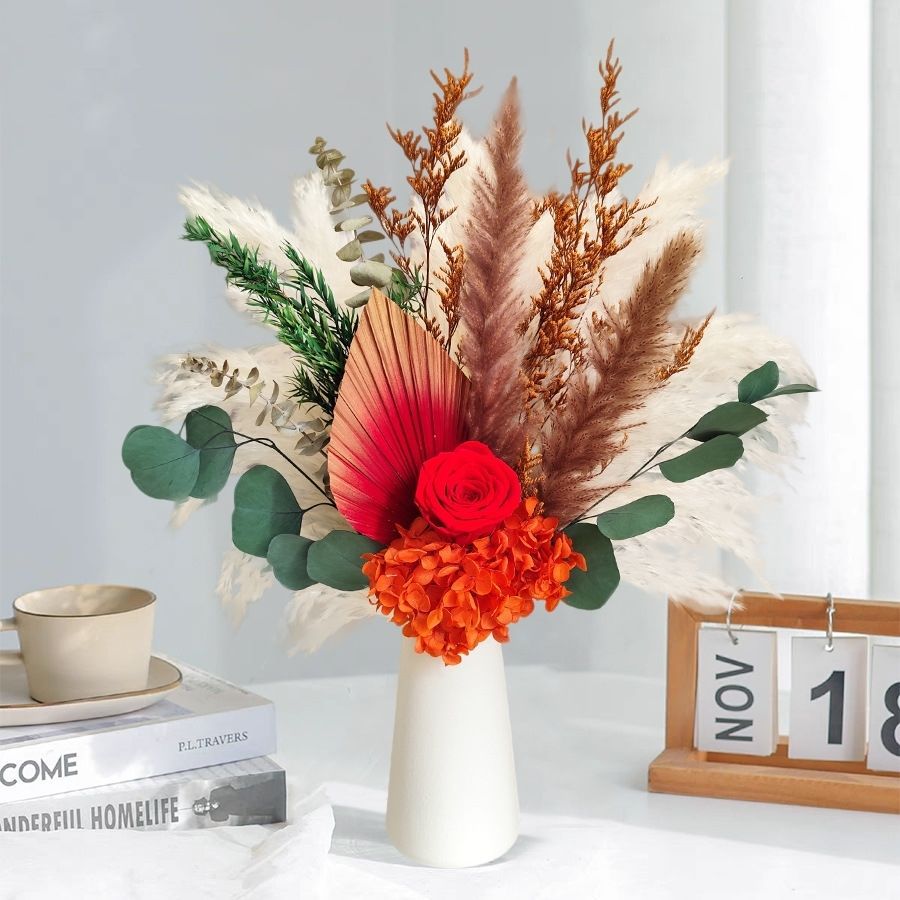 Elegant Dried Flower Centerpiece Arrangement