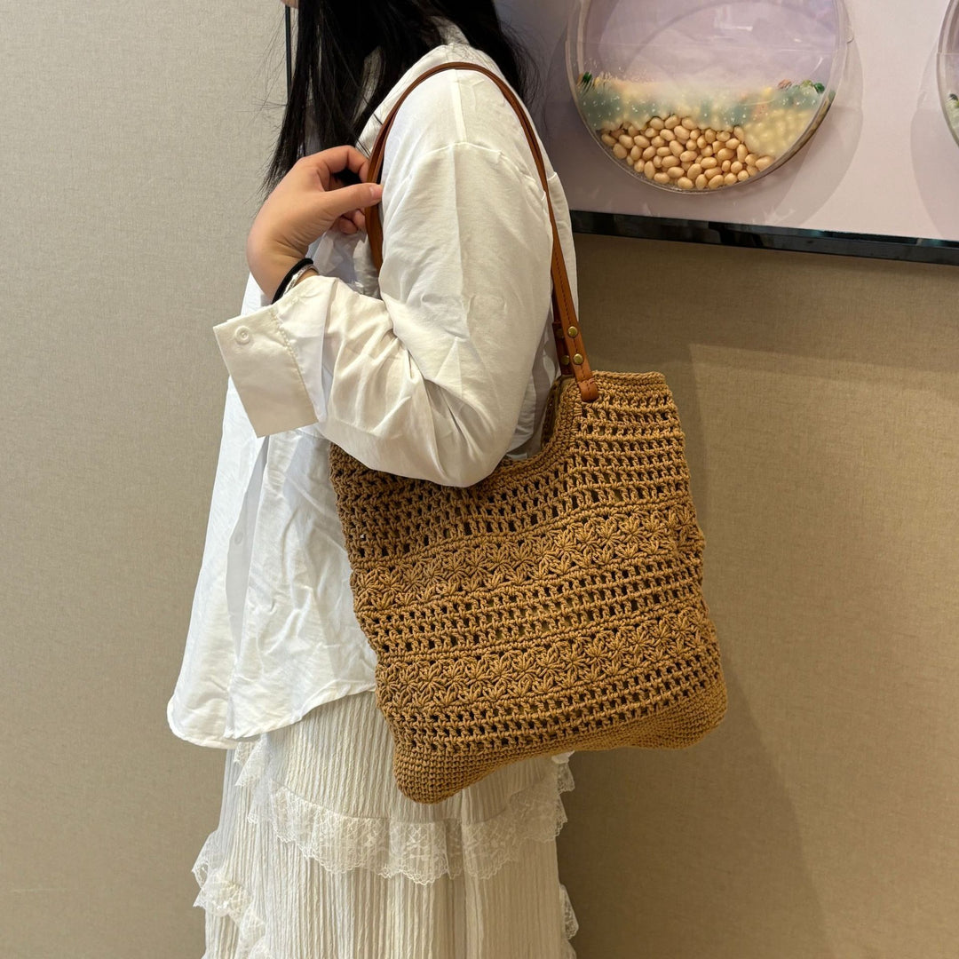 Handcrafted coarse mesh tote bag Kalsten