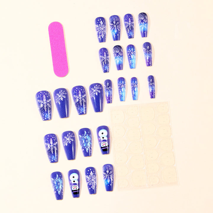 Winter-Themed 3D Nail Art Extensions Kalsten