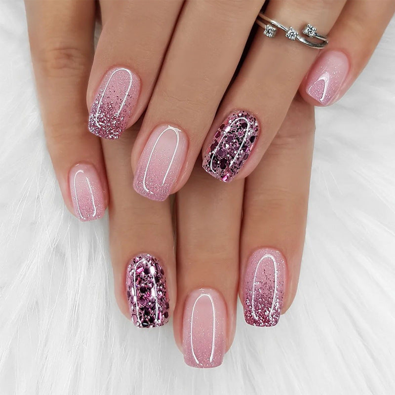 Premium Glitter Ombre Press-On Nails Kalsten