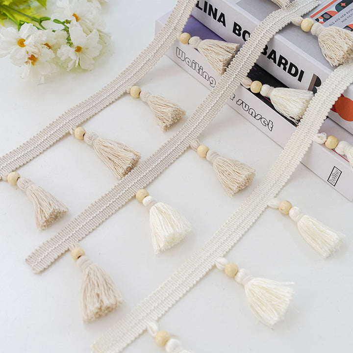 Decorative curtain with tassel trim Kalsten