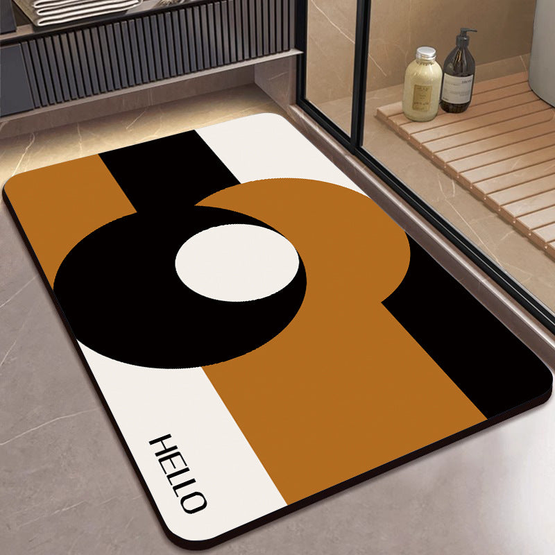 Modern Abstract Bath Mat Kalsten