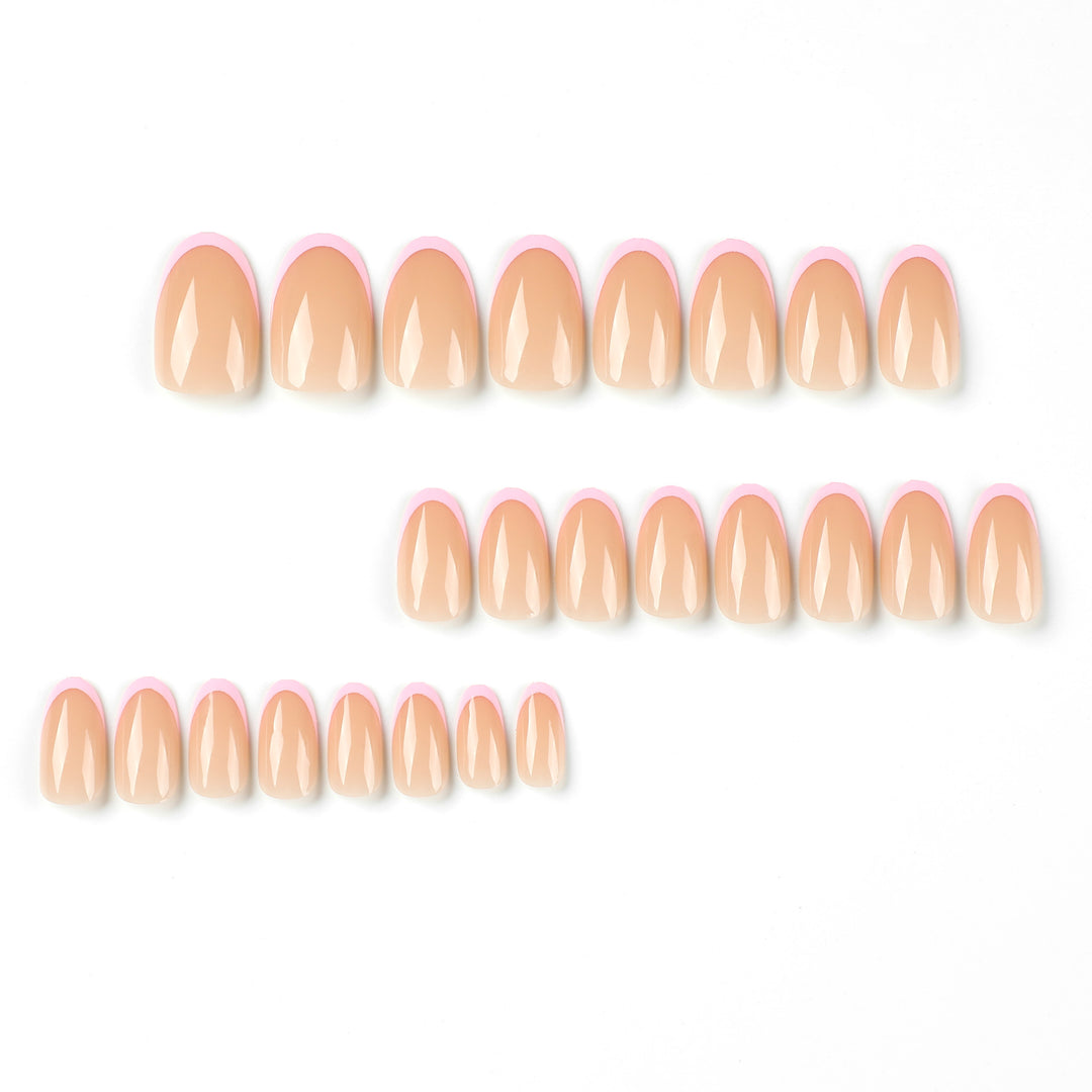 Shiny nail art with elegant French tips Kalsten