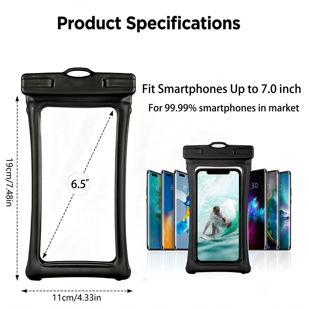 Waterproof smartphone holder with carrying strap Kalsten