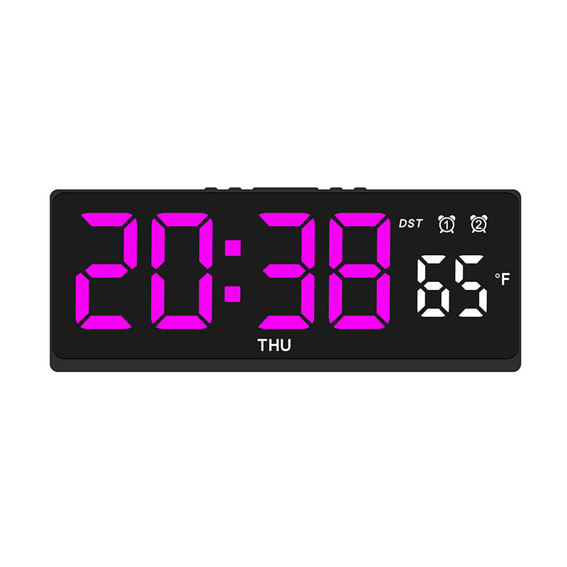 Digital alarm clock with large LED display and weather forecast Kalsten