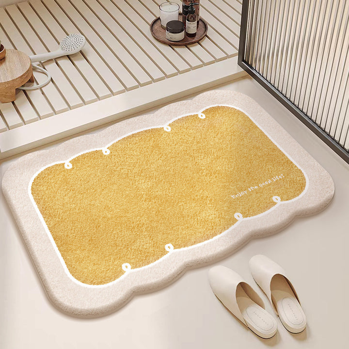 Artistic Semi-Circular Floor Mat