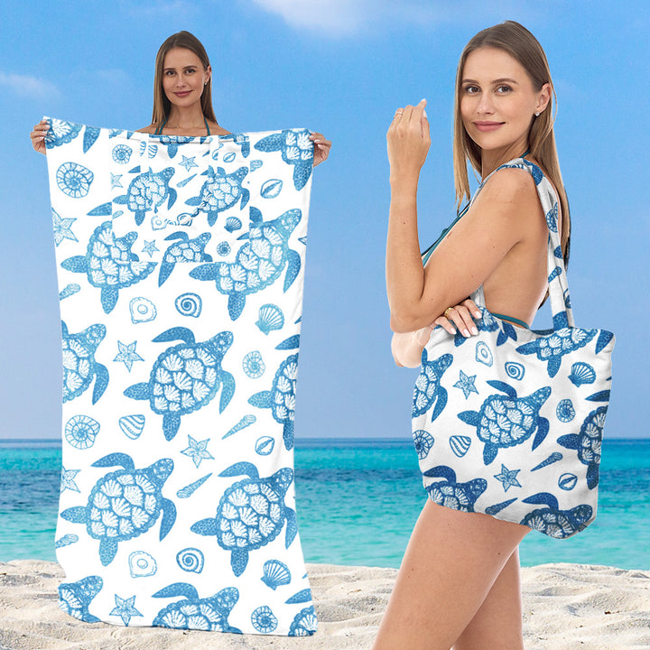 Tote bag in stylish lotus design Kalsten