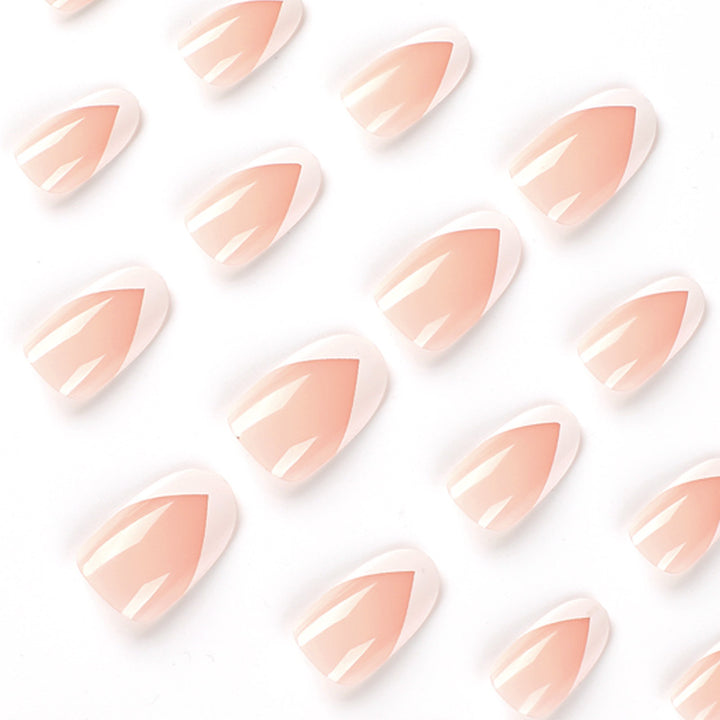 Elegant Artificial Nails with French Tip Kalsten