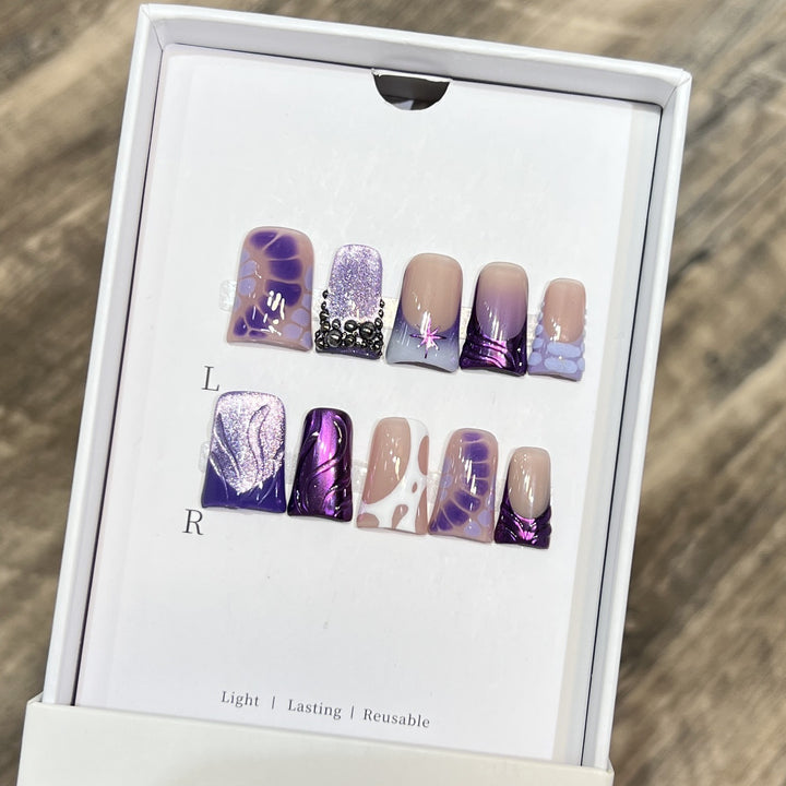 Playful Cartoon-Themed Press-On Nail Set Kalsten