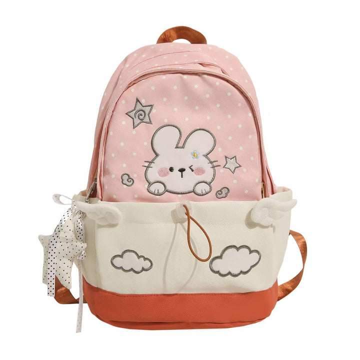 Backpack with Cute Rabbit Motif and Practical Compartments Kalsten