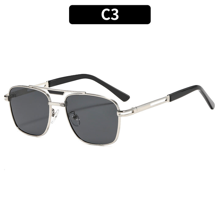 Elegant Geometric Square Frame Sunglasses