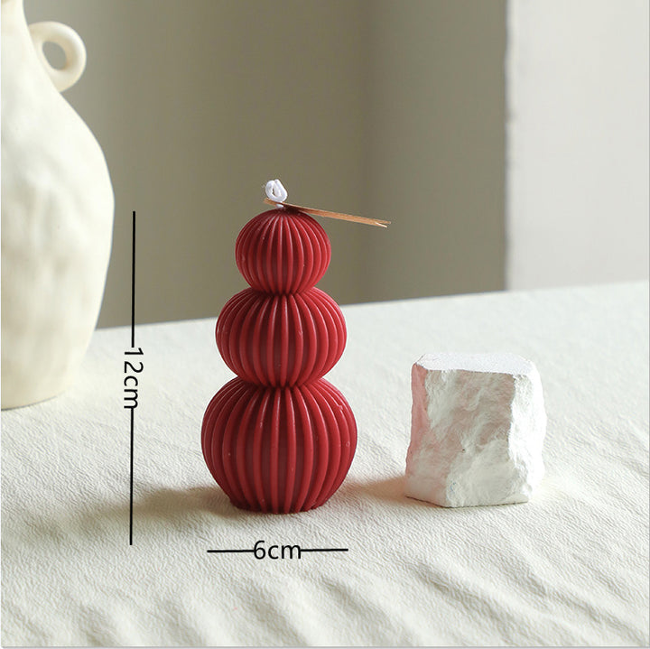 Minimalist Sculpted Pillar Candle Pedestal