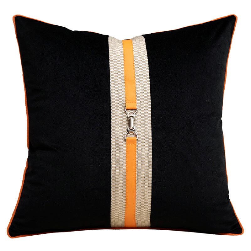 Artistic Leopard Embroidered Decorative Cushion Cover