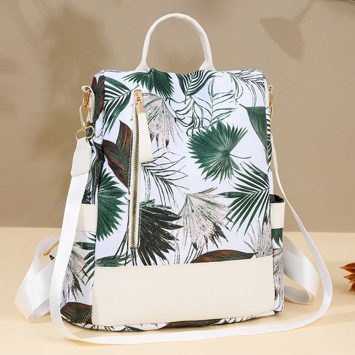 Floral Print Multi-Pocket Backpack Kalsten