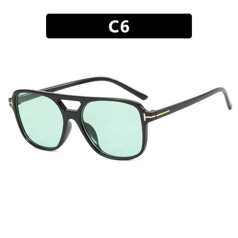 Women trendy square sunglasses with detailed frame Kalsten
