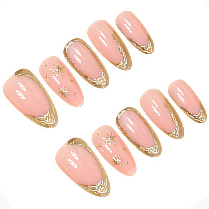 Elegant Gold Foil Accent Nail Art Kit Kalsten