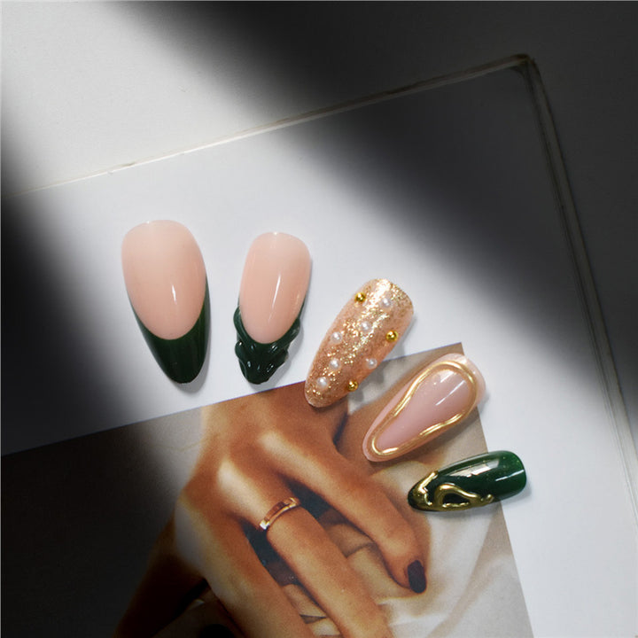 Glamorous Decorative Press-On Nail Art Kalsten