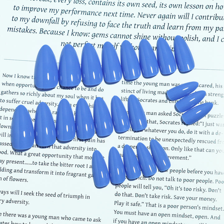 Premium Glossy Almond-Shaped Press-On Nails Kalsten