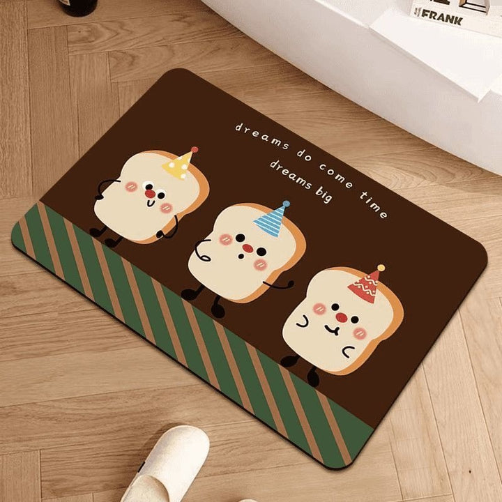 Cute Dog-Themed Indoor Bath Mat