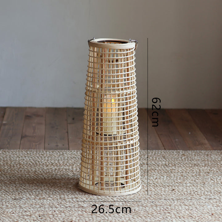 High-quality basket lamp in natural design Kalsten