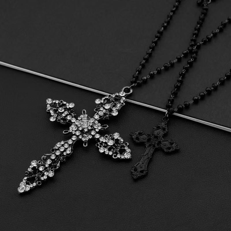 Dual-Layered Cross Pendant Necklace Kalsten