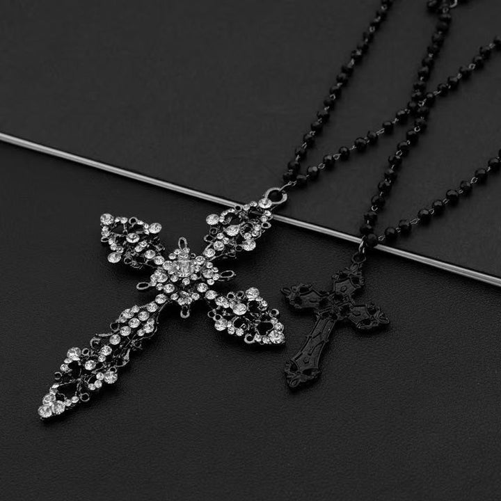 Dual-Layered Cross Pendant Necklace Kalsten