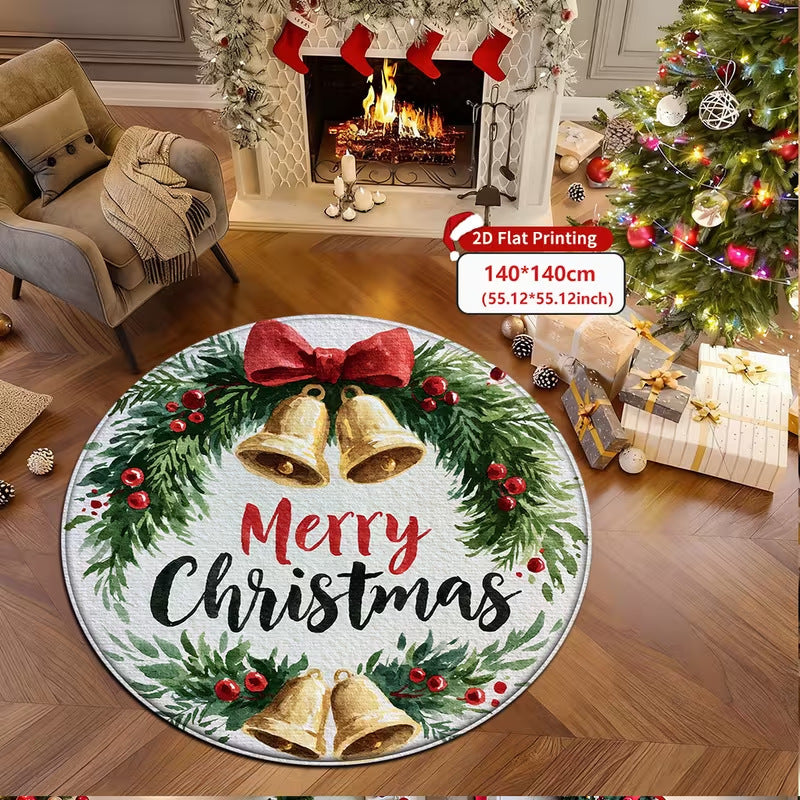 3D Christmas Theme Carpet