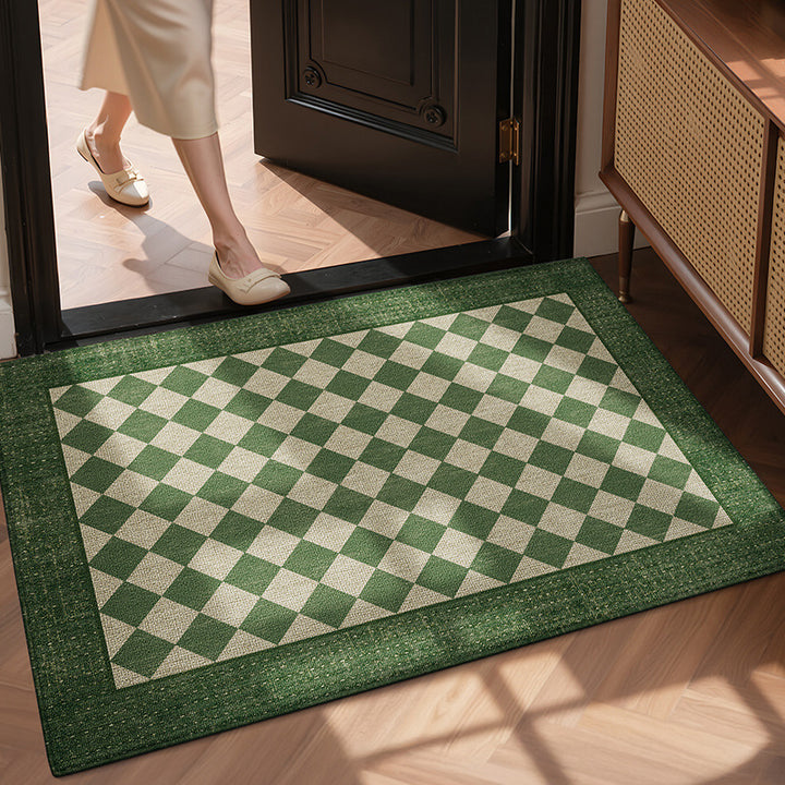 Plaid Pattern Welcome Mat Kalsten