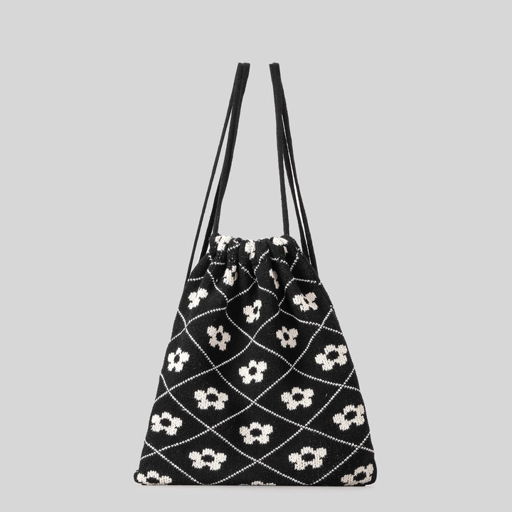 Lightweight Striped Crochet Tote Bag