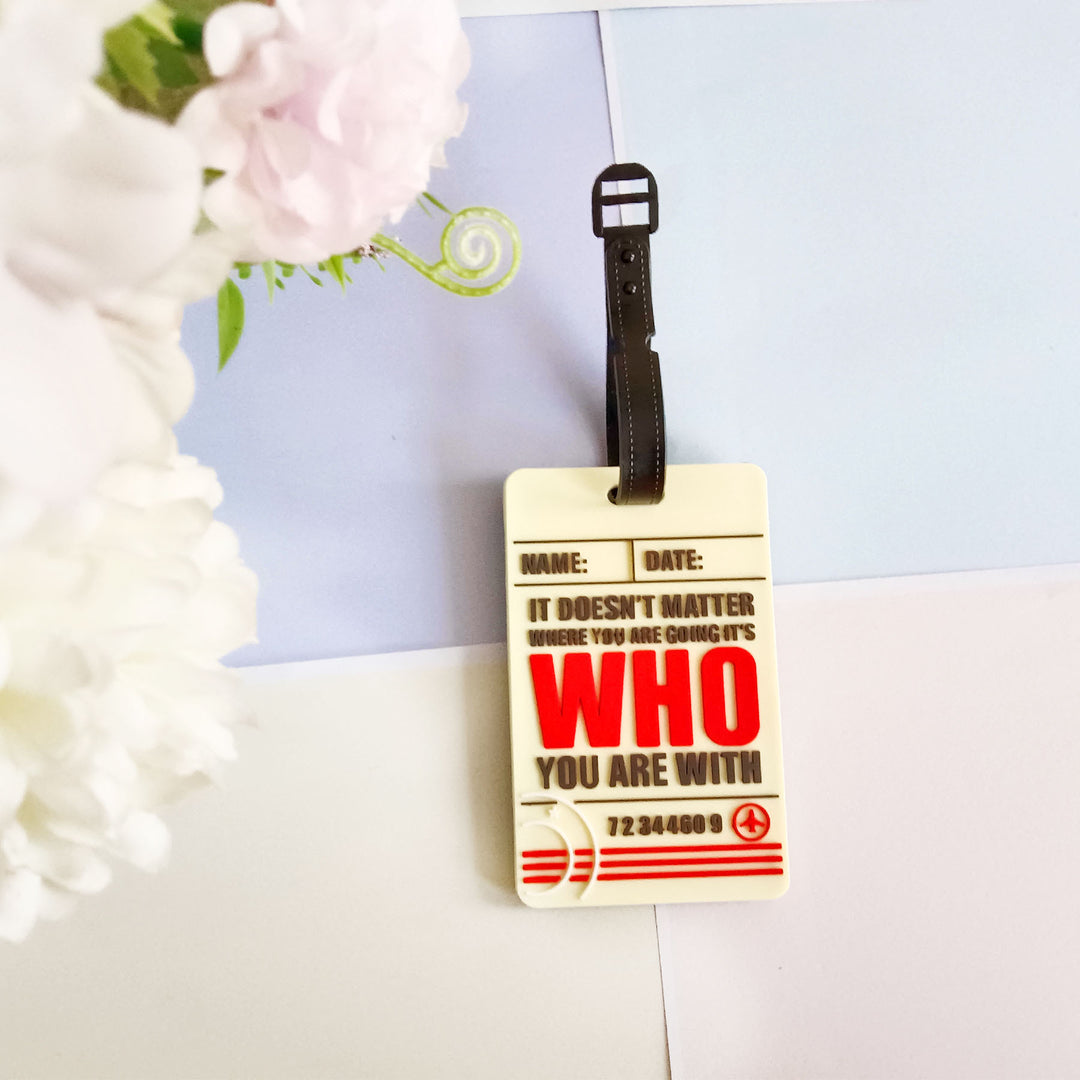 Unisex Luggage Tag with Airplane Design Kalsten
