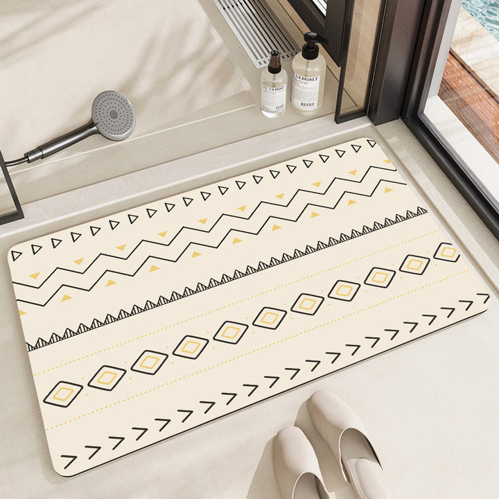 Artistic Cat-Themed Bath Mat Kalsten