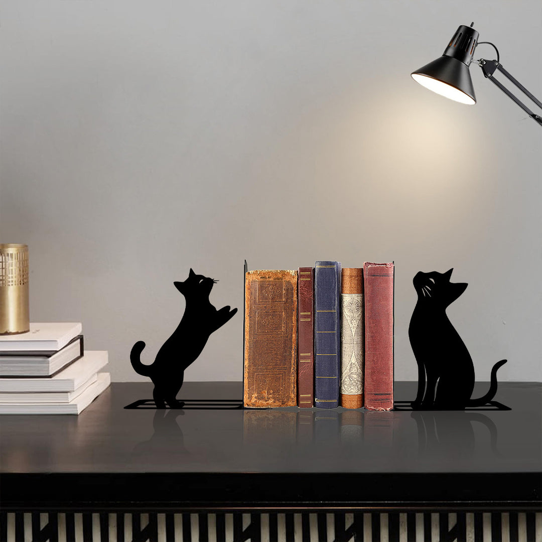 Artistic Cat Bookends