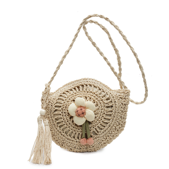 Hand-knotted flower-shaped bag Kalsten
