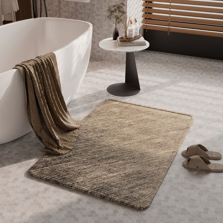 Natural Fiber Absorbent Bathroom Mat