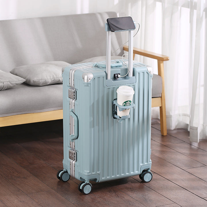 Unisex Smart Travel Suitcase with USB Charging Port Kalsten