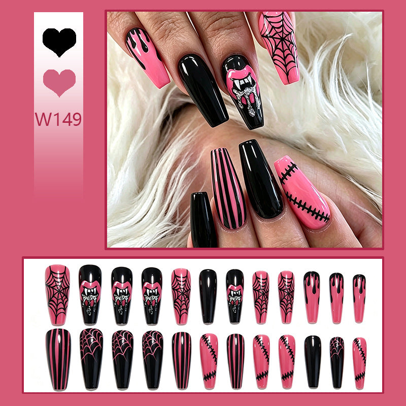 Creative nail art set with Halloween motifs and sparkling applications Kalsten
