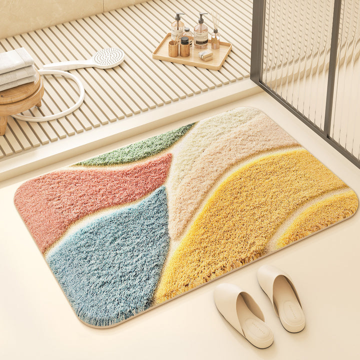 Colorful Geometric Design Bath Mat Kalsten