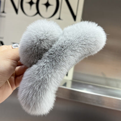 Plush Faux Fur Hair Claw Clip Kalsten