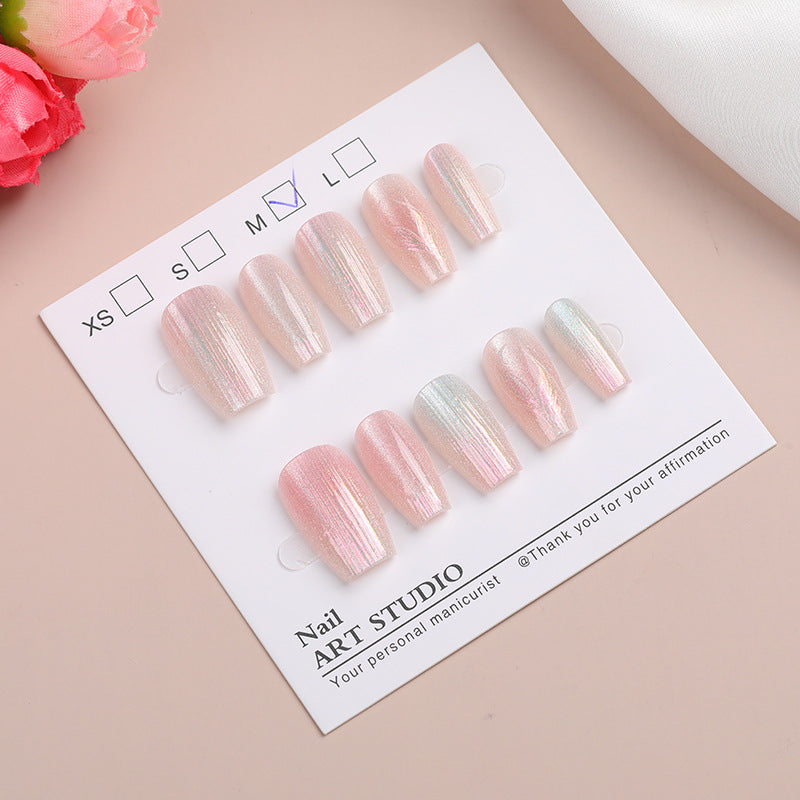 Shimmering Glitter Press-On Nail Set Kalsten