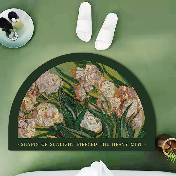 Floral Design Shower Mat Kalsten