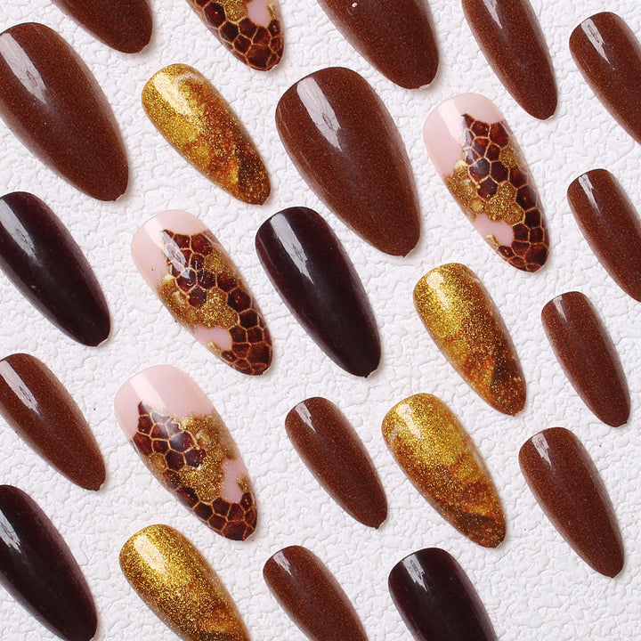 Artistic Textured Press-On Nails Kalsten