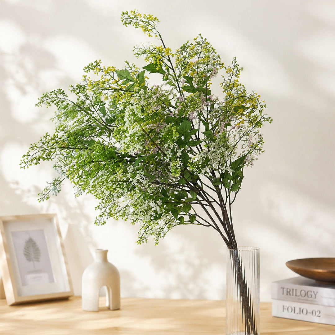 Lifelike Botanical Flower Stem Arrangement