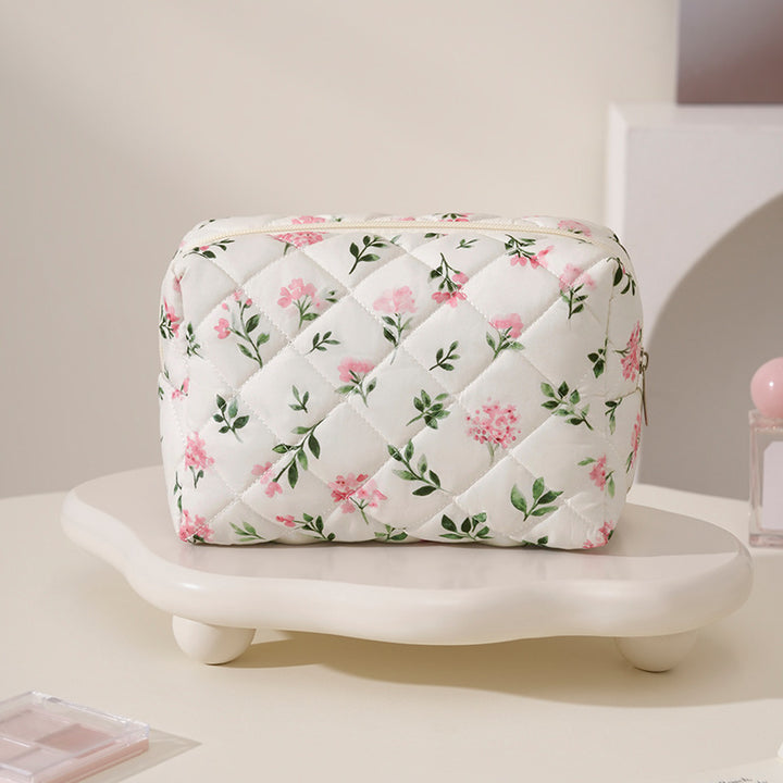 Quilted Leopard Print Makeup Case Kalsten