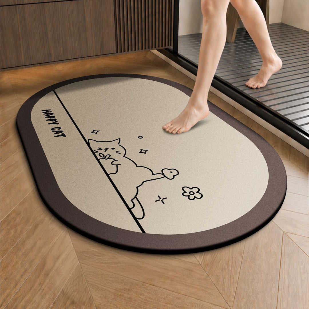Cartoon-Themed Non-Slip Bath Rug