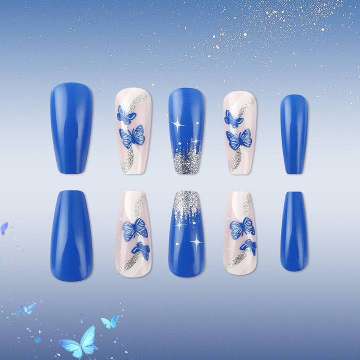 Decorative Butterfly-Themed Press-On Nails Kalsten