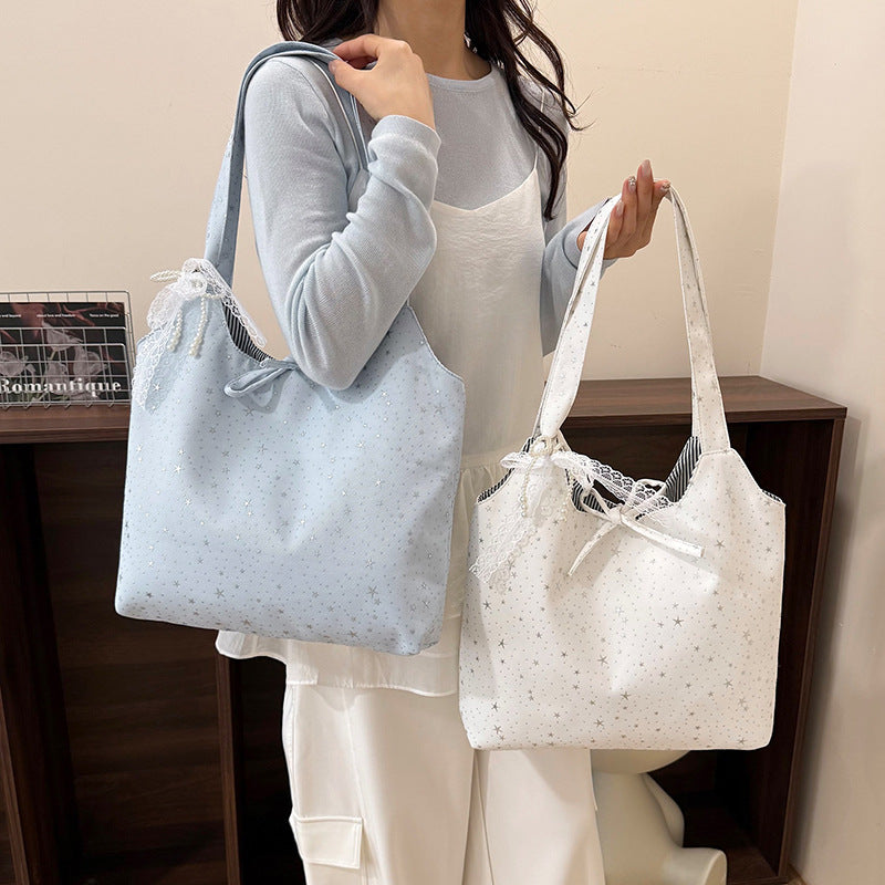 Stylish Star-Embellished Shoulder Bag