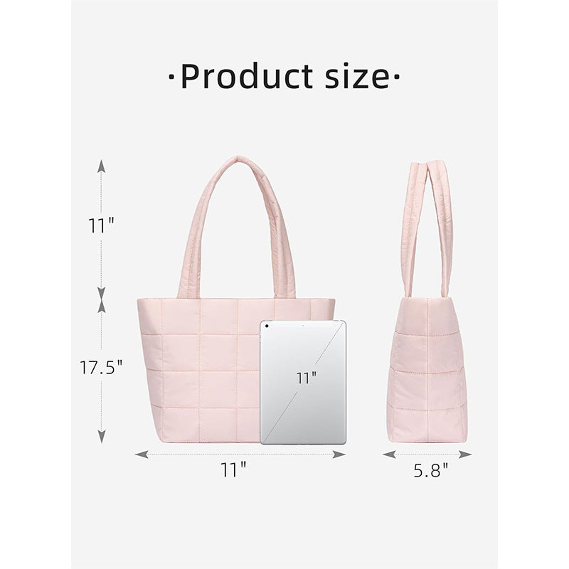 Padded tote bag with innovative quilting Kalsten