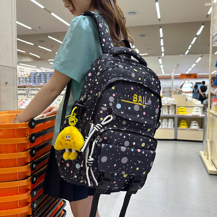 Playful Polka Dot School Backpack Kalsten